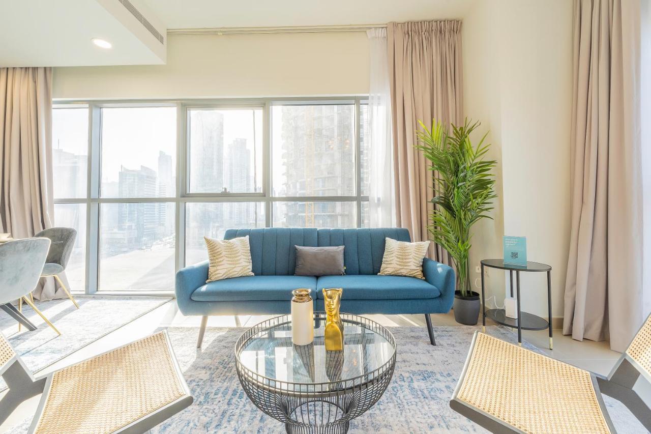 Nouveau Art Deco 3Br With Burj & Canal Views Dubai Eksteriør bilde